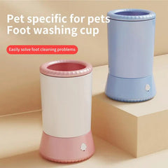 1Pcs Electric Pet Foot Washer Cup Silicone Soft Foot Cup Cat Foot Cleaning Bucket Dog Paw Cleaner Cup Quick Claw Care Cleaner