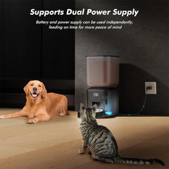 271oz Automatic Dog Feeders with Key Contol SUS304 ABS Large Capacity Furpipi Pet Smart Feeder Automatic Cat Dog Food Dispenser