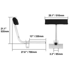 SucceBuy Boat Trailer Guide Adjustable Guide Poles 2PCSRustproof Galvanized Steel Trailer Guide for SkiBoat or Sailboat Trailer