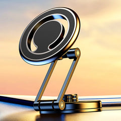 Magnetic Car Phone Holder Bracket Universal Foldable Mobile Phone Stand Bracket 360 Degree Rotating Lightweight Auto Accessories