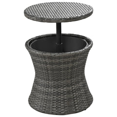 5 Pieces Outdoor Patio Furniture Set Wicker Bar Table with 2 Bistro Conversation Set With Single Chairs and Stools for Balcony