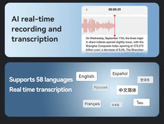 AI Powerd ChatGPT-4 App Phone Call Mini Audio Voice Recorder Espia Transcribe Summarize 58Language Translator Audio Dictaphone