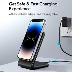 Magnetic Wireless Charger for MagSafe Dock Stand 15W Fast Charging for iPhone 15 14 13 12 Pro Max Mini Plus  for Samsung S24 S23