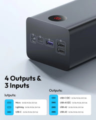 ROMOSS 60000mAh Large Capacity Powerbank Fast Charging Portable Charger Power Bank Station for iPad iPhone 16/15 Samsung Switch