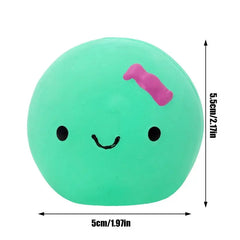 Egg Ball Dog Toy Soft Latex Rubber Animal Interactive Fetch Ball Cute Egg Doll Shape Four-color Squeaky Egg Dog Ball For Small