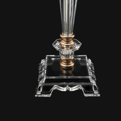 10 Pcs Acrylic Flower Vases Wedding Flower Stand Tables Centerpieces Decorations with Chandelier Crystal Clear