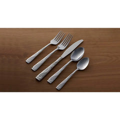 Oneida 45 Piece Amsterdam Everyday Flatware, Service for 8, 18/0 Stainless Steel, Silverware Set, Dishwasher Safe, Multi