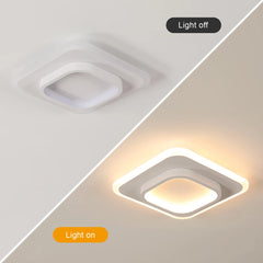 Modern LED Ceiling Light Fixture 21W Square Ceiling Lighting, Warm White 3000K Flush Mount Ceiling Light for Hallway, Corridor,