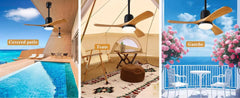 Outdoor Gazebo Fan,36 Inch,Moisture Resistant Outdoor Ceiling Fan with Dimmable Light,Memory Remote,Outdoors Ceiling Fan Lights