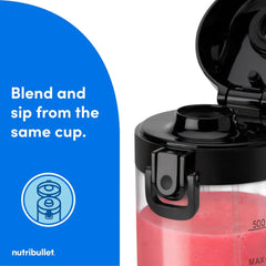 Portable Blender, Cordless, 20oz Vessel, Personal Blender, USB-C Rechargeable, Black