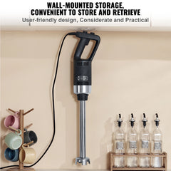 SucceBuy Commercial Immersion Blender 750W 16" Heavy Duty Hand Mixer Multi-Purpose Portable Mixer for Smoothie Puree Baby Food
