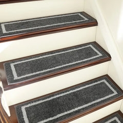 Soft Stair Treads Non-Slip Carpet Mat 28inX9in Indoor Stair Runners for Wooden Steps,Stair Rugs for Kids and Dogs,