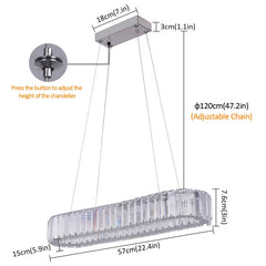 Modern Heart Crystal Chandelier Pendant Lighting Home Decor Led Ceiling Lamp Fixtures For Dining Room Lustres Hanging Lighting