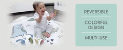 5 Piece Baby Crib Bedding Set for Boys & Girls - Newborn, Infant & Toddler Nursery Bed Set Decor with Fitted Crib Sheets Blanket