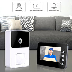 4.3 Inch IPS Screen Intelligent Video Intercom Doorbell 2 Way Audio 2.4G Wi-Fi Infrared Night Vision for Home Surveillance