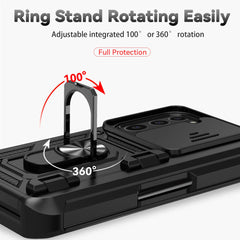 For Samsung Galaxy Z Fold 6 5 4 Phone Cases with Slide Lens Protective Cover Shockproof Camera Protector Case for Z Fold 6 5 4