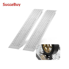 SucceBuy Aluminum Ramps 880 LBS Capacity Loading Ramps for Motorcycle/Dirt Bike/Trailer/ATV/UTV/Garden Tractor/Lawn Mower, 2PCS