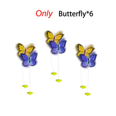Cat Toy Flutter Bug Interactive Electronic Cat Stimulating Toy Interactive Butterfly Flutter Bug Cat Automatic Toys