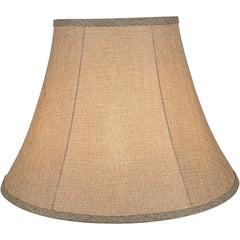 Creative 38001-2, Transitional Bell Shaped Collapsible Spider Construction Lamp Shade in Natural, 9" Top X 18" Bottom X 13"
