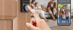 TCL D1 Max Security Video Smart Lock 2K Camera Doorbell & Fingerprint Keyless Entry 3-in-1 WiFi Door Lock PIR Motion Detection