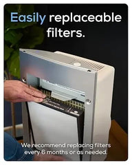 468 Air Purifier - White | Ideal for Medium or Large Spaces Up to 1,200 Square Feet
