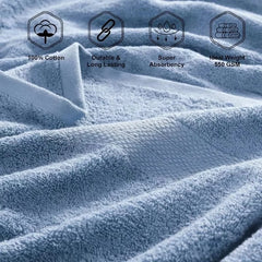 16 Piece Bath Towels - 100% Cotton Towels for Bathroom, Premium Quality Hotel Towels, Highly Soft & Absorbent