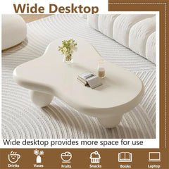 Cloud Coffee Table Modern Cute Coffee Tables Irregular Simple Tea/Center Table for Small Space End Table for Living Room, Home O