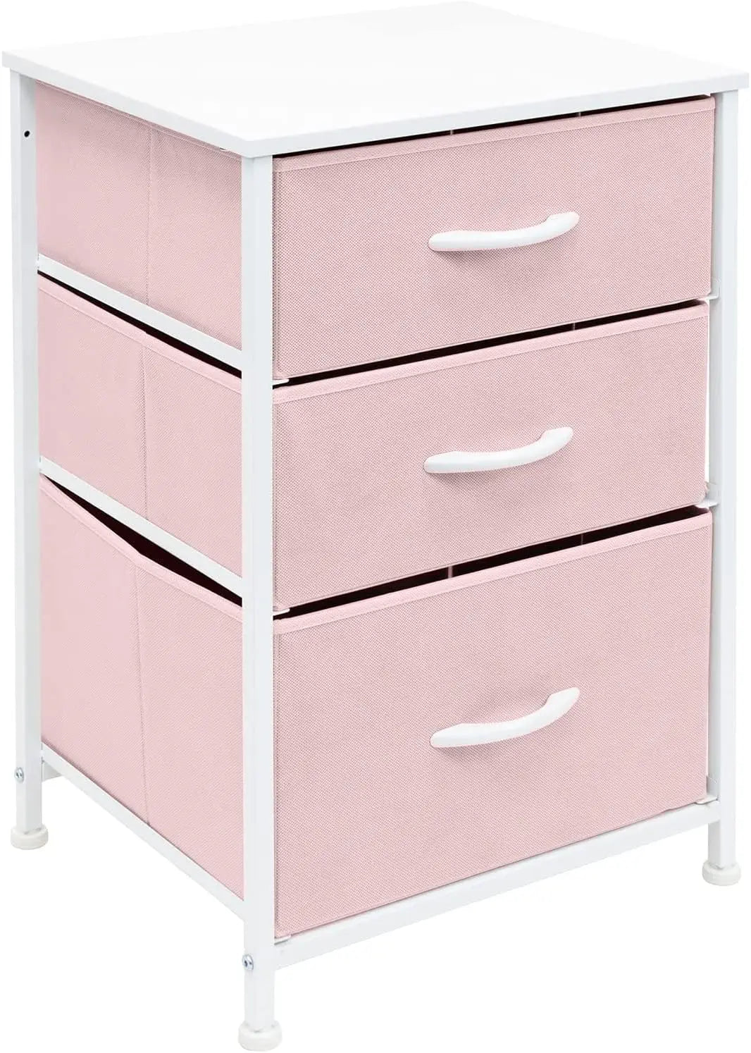 Nightstand Storage Organizer with 3 Drawers - Kids Girls, Boys Bedroom Furniture Storage Chest for Clothes, Closet Organization