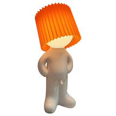 Creative Table Small Book Lights Little Naughty Boy Night Light Shy Man Lamp for Children Home Room with Lampshade Nightstand La