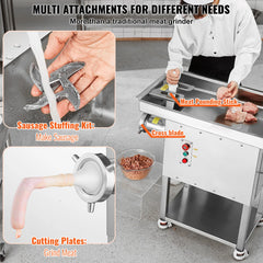 VEVOR 22/36.7Lbs Meat Grinder Capacity Electric Meat Grinders Grinding Plate Sausage Maker for Kitchen Restaurant Butcher Store