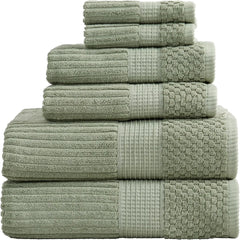 100% Cotton Bath Towel Set | 6 Piece Set | Absorbent & Quick-Dry Bath Towels