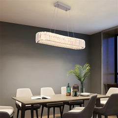 Modern Heart Crystal Chandelier Pendant Lighting Home Decor Led Ceiling Lamp Fixtures For Dining Room Lustres Hanging Lighting