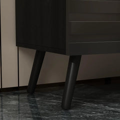 47.2“W Buffet Cabinet Sideboard with 2 Adjustable Shelves, Modern Credenza Cupboard with 3 Stylish Doors, Wood Storage Cabinet.