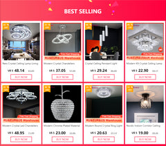 Modern Heart Crystal Chandelier Pendant Lighting Home Decor Led Ceiling Lamp Fixtures For Dining Room Lustres Hanging Lighting