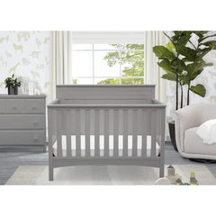 4-in-1 Convertible Baby Crib - Greenguard Gold Certified, Grey