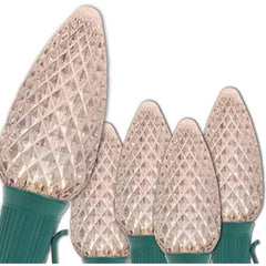 String Lights Warm White LED Commercial Outdoor Christmas Lights Christmas String Lights; Green Wire (100 Lights, 100 ft)