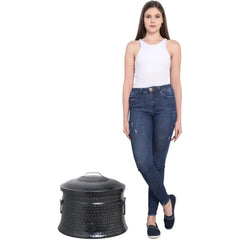 Pot with Lid - 200ft Garden Hose Storage - Alloy Outdoor Pot - Heavy Duty Lawn Keeper