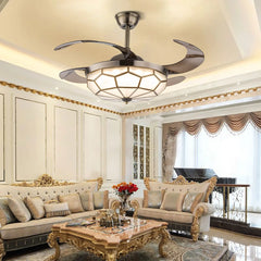42"  Ceiling Fan with Light w/Remote Control 3 Gear Wind Flush Mount Ceiling Fan