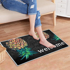 Cartoon Pineapple Pattern Entrance Doormat Comfortable Non-slip Bathroom Floor Mats Home Decor Kitchen Rugs Welcome Door Mat