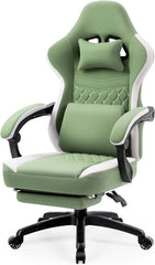 Gaming Chair Breathable Fabric Computer Chair with Pocket Spring Cushion, Comfortable Office Chair with Gel Pad and Storage Bag