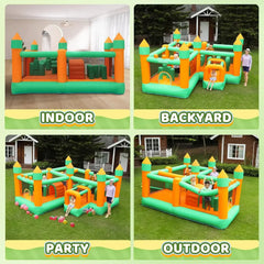 Sports & Outdoor Play Inflatable Bounce House Kids Obstacle Bouncy Castle for Outdoor Indoor Inflatable Bouncers