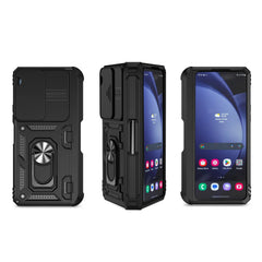 For Samsung Galaxy Z Fold 6 5 4 Phone Cases with Slide Lens Protective Cover Shockproof Camera Protector Case for Z Fold 6 5 4