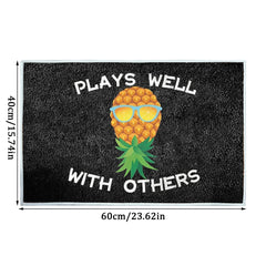 Cartoon Pineapple Pattern Entrance Doormat Comfortable Non-slip Bathroom Floor Mats Home Decor Kitchen Rugs Welcome Door Mat