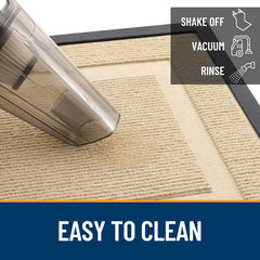Front Door Mat Indoor Outdoor Entrance, Waterproof All-Season, All-Weather Doormat, Sturdy Natural Rubber, Fade Resistant,