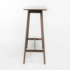Bar table wooden bar counter with natural walnut veneer, 17.72" x 47.24" x 42.01"