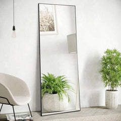 Arched Full Length Mirror 59"x16" Full Body Floor Mirror Standing Hanging or Leaning Wall