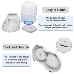 Automatic Dog Feeders for Large Dogs,3 Gallon Gravity Dog Feeder Large Breed,Automatic Cat Feeder Food Dispenser,