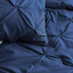 Maple&Stone California King Comforter Set, 7 Pieces Cal King Bed Set, Pinch Pleat Bed in a Bag Bedding Set with Comforter, Sheet