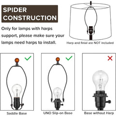 Large Lamp Shade Set of 2 Oatmeal Linen Drum Lampshade 16×16×11IN(Spider) Farmhouse Lampshade for Table Lamp