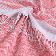 6 Packs Oversized Cotton Turkish Beach Towels Set Bulk 74"x38" Extra Large Sand Free Quick Dry Clearance Swim Bath Camping Pool